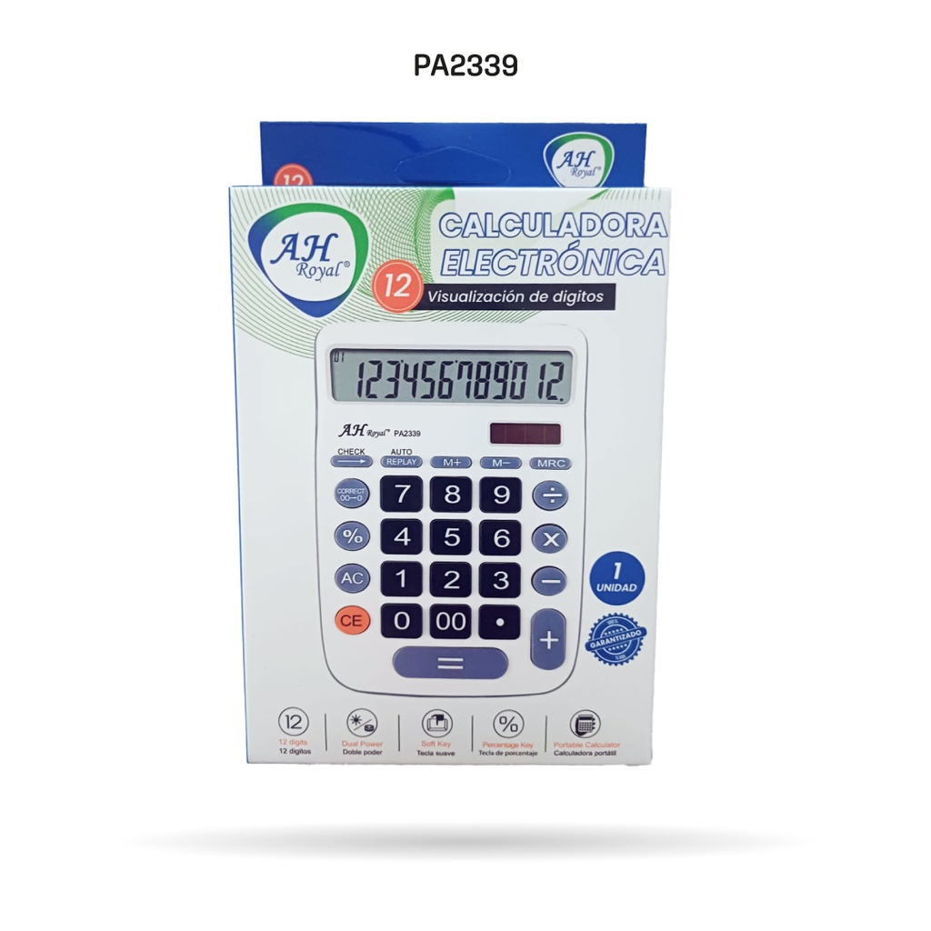 CALCULADORA AH ROYAL CX-812 [PAC3584]