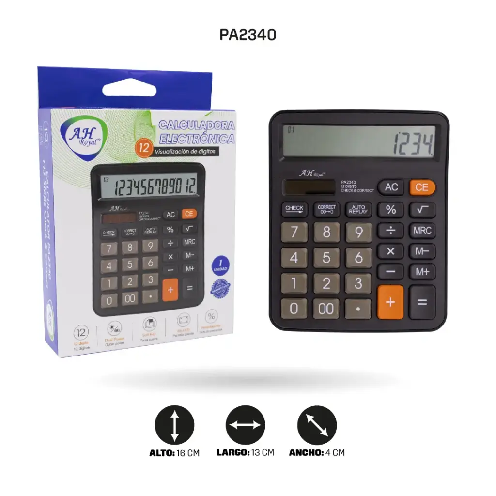 CALCULADORA AH ROYAL CX-900S [PAC3585]