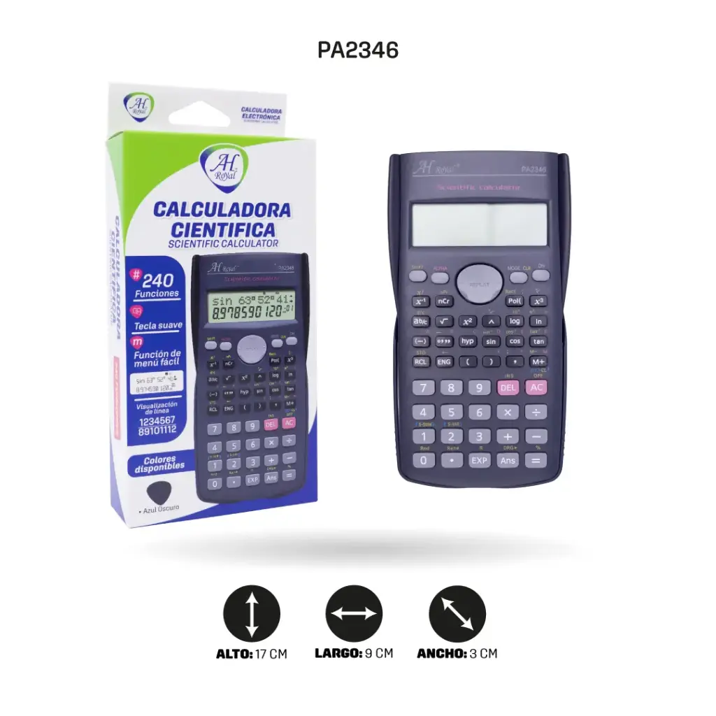 CALCULADORA AH ROYAL CIENTIFICA FC-82MS [PAC3591]