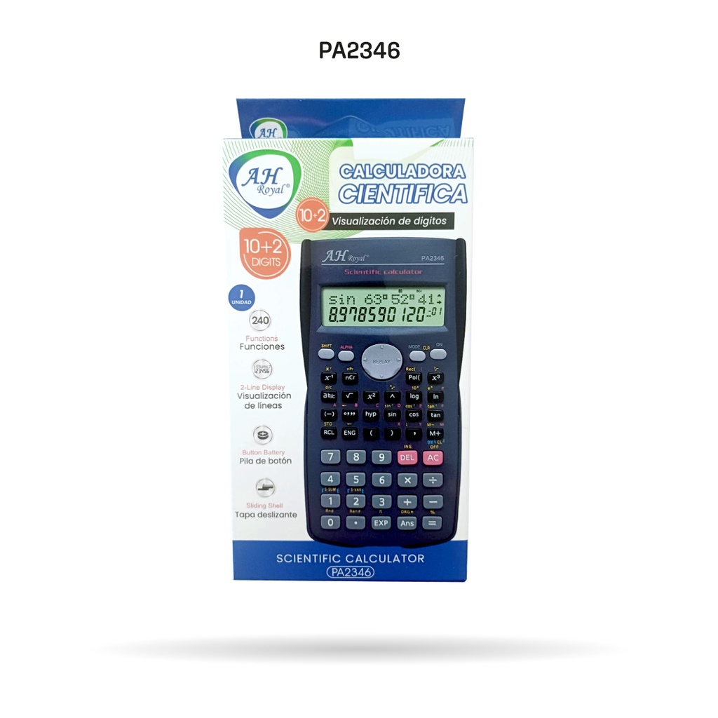 CALCULADORA AH ROYAL CIENTIFICA FC-82MS [PAC3591]