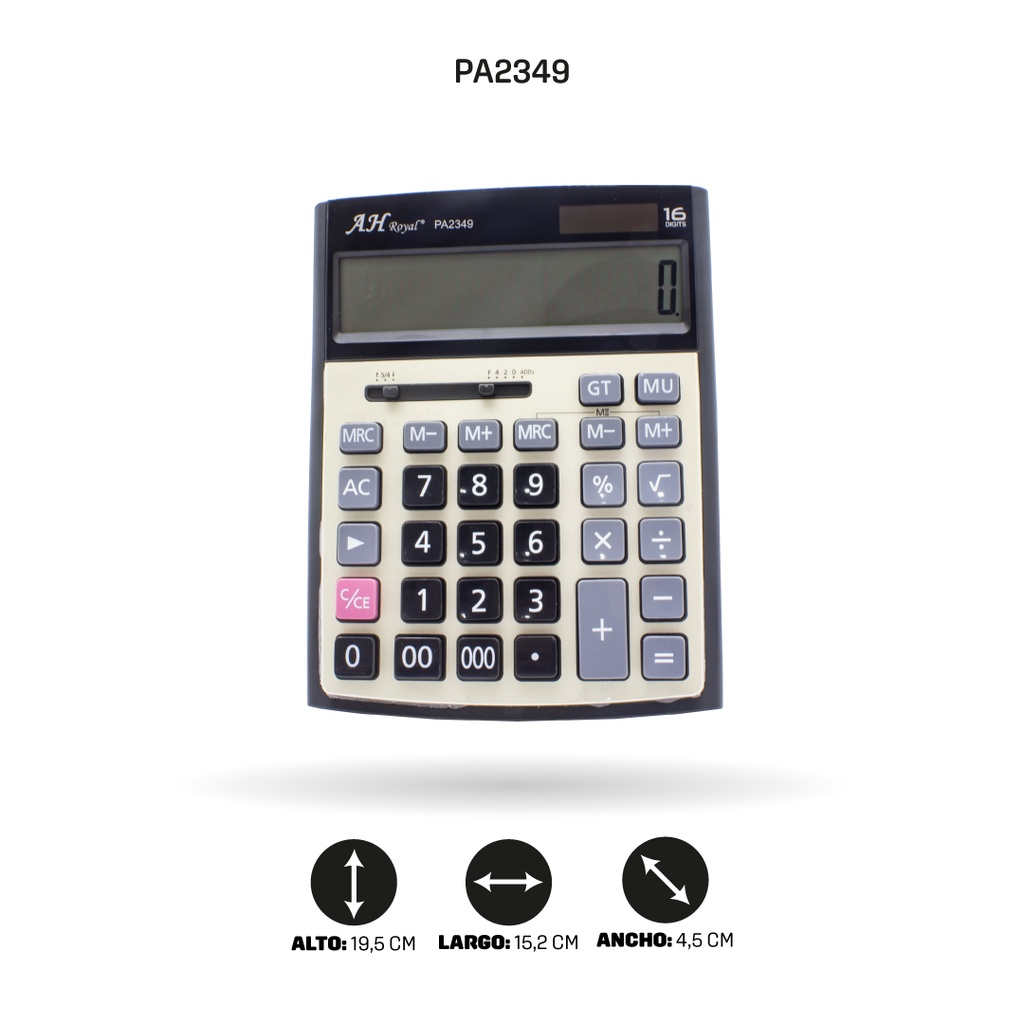CALCULADORA AH ROYAL BM-26V [PAC3594]