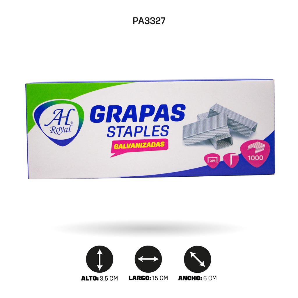 GANCHO COSEDORA AH ROYAL 26\6 X1000 DISPLAY X 10 UND  [PAC90035-3327]