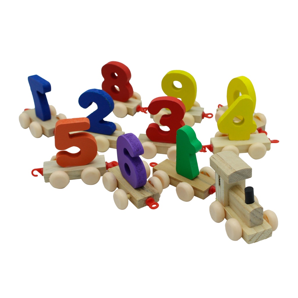 TREN DE MADERA DIDACTICO CON NUMEROS [1970-152]