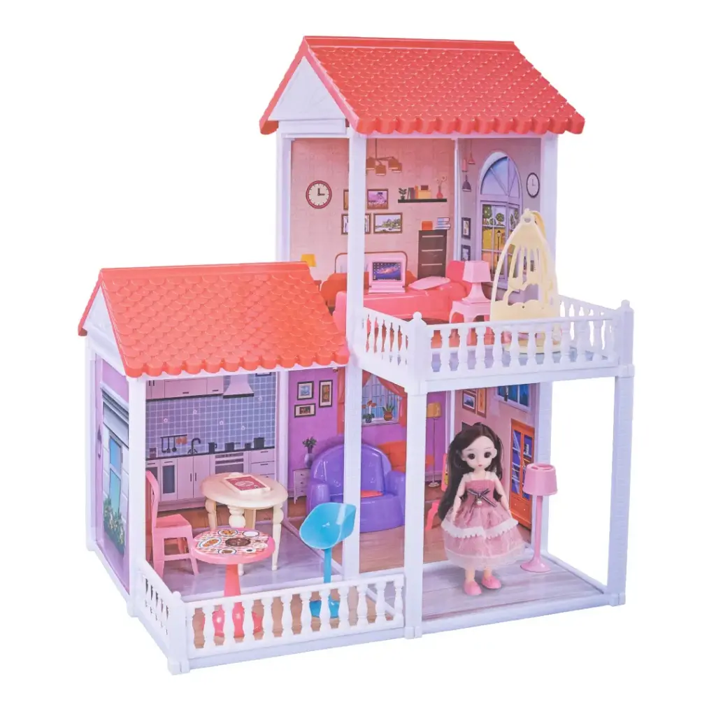 CASA DE MUÑECAS CON ACCESORIOS  [907-1]