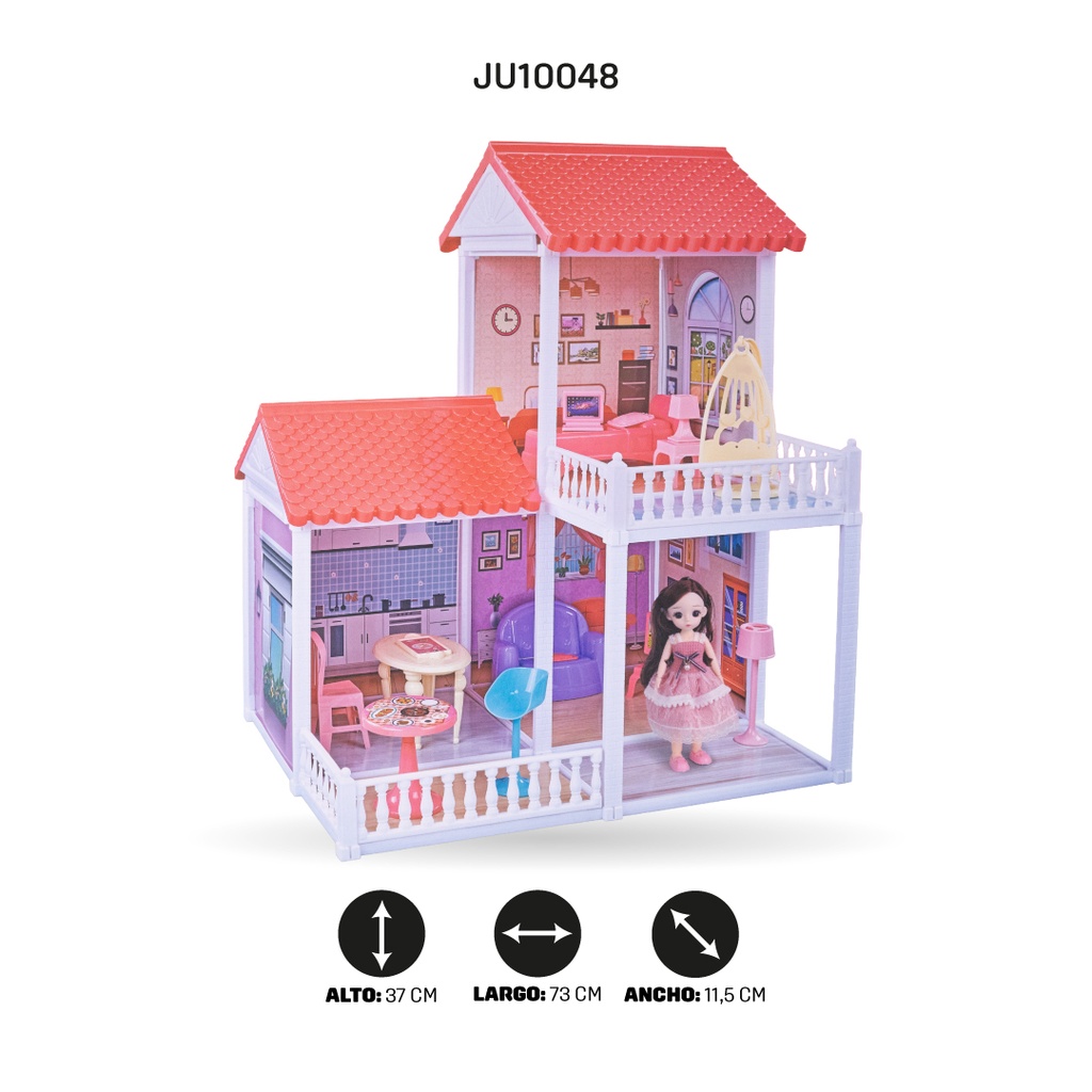 CASA DE MUÑECAS CON ACCESORIOS  [907-1]