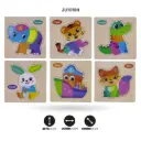 NUEVO ROMPECABEZAS PEQUEÑO DE VETAS DE MADERA. [1970-38]