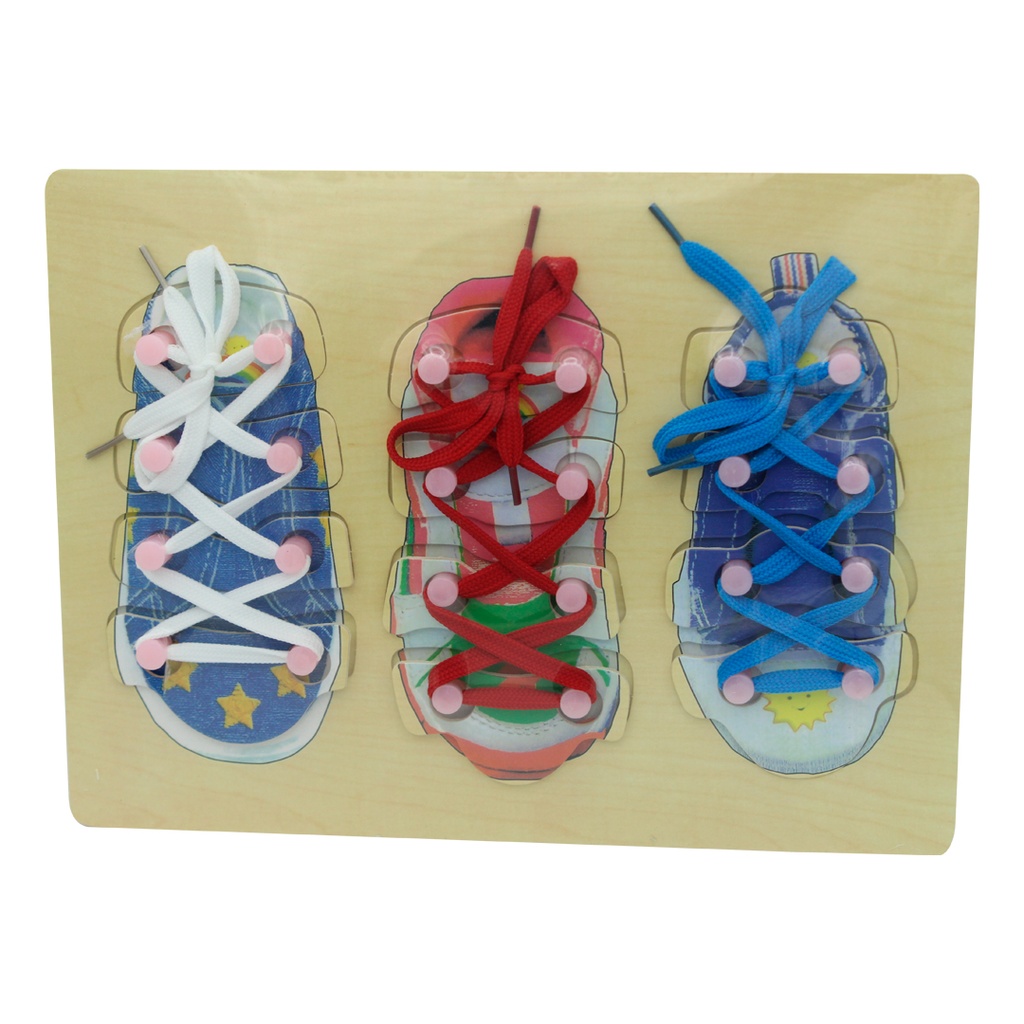 TRES ZAPATOS DIDACTICOS CORDONES [1970-69]