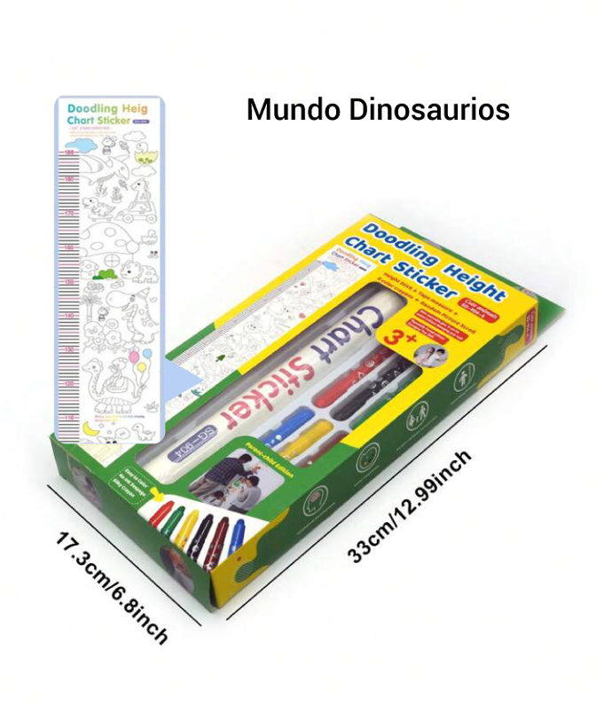 TALLIMETRO Y STICKER DE ALTURA SG-906-4 [PAC3170]