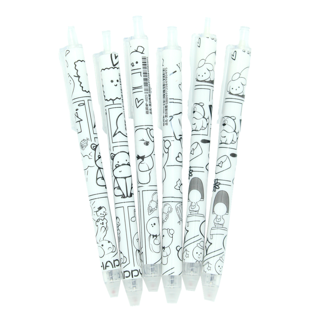BOLIGRAFO BORRABLE DISPLEY x 6 UND MP-6023 KW [PAC3007]