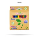 COLOR MIX CORTO 100% ECOLOGICO X 12 UND (PAC3628) [PAC3628-1231-PAC3628]