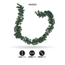 GUIRNALDA DE NAVIDAD VERDE CLARO 270CM-25CM-200PIN [PAC3646]