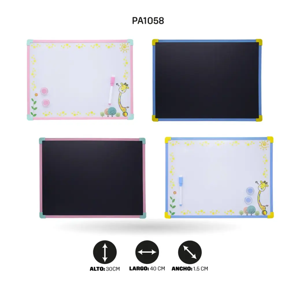 TABLERO DOBLE LADO 6209-4 MEDIDA 30CMX 40CM [PAC3303]