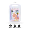 MARCADOR JUMBO ACRILICO TRIANGULAR PASTEL X12 CAJA PLASTICA [PAC4084]