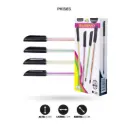 BOLIGRAFO MIX LINEA GEL 0.7 REDONDO X12 TINTA NEGRA CON MINA DE COLORES (PAC1585) [PAC1585]