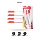 BOLIGRAFO MIX LINEA GEL 0.7 REDONDO DISPLAY X12 TINTA ROJA CON MINA DE COLORES X 12 (PAC1586) [PAC1586]