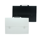 MALETIN PORTADOCUMENTOS A3 POLICOVER BLANCO Y NEGRO [PAC3224]