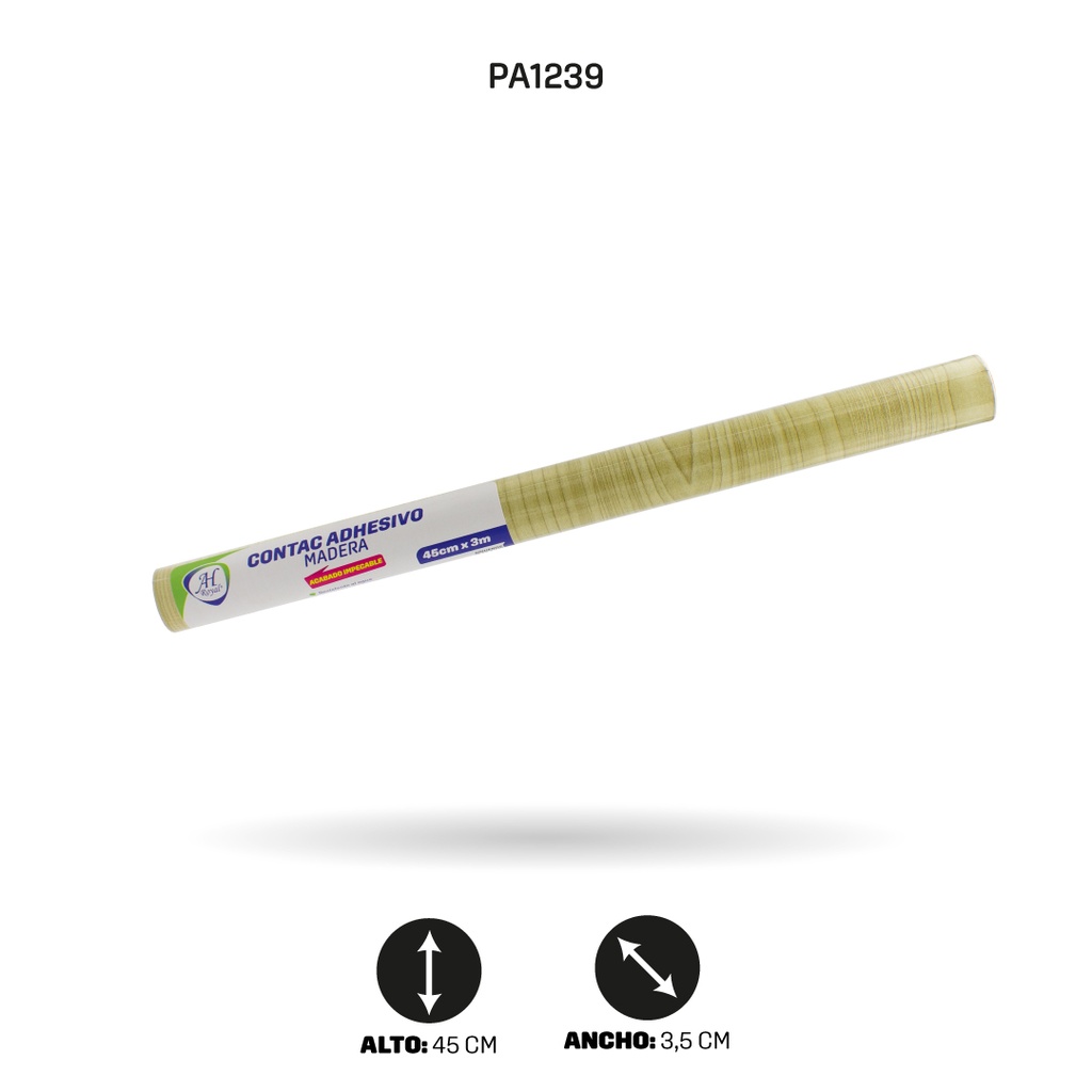 PAPEL CONTAC AH ROYAL MADERA DE 3 mts x 45 cms [PAC3537-1239]
