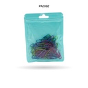 CLIP DE PAPEL COLORES METALIZADOS BLISTER 28MM [PAC3547]