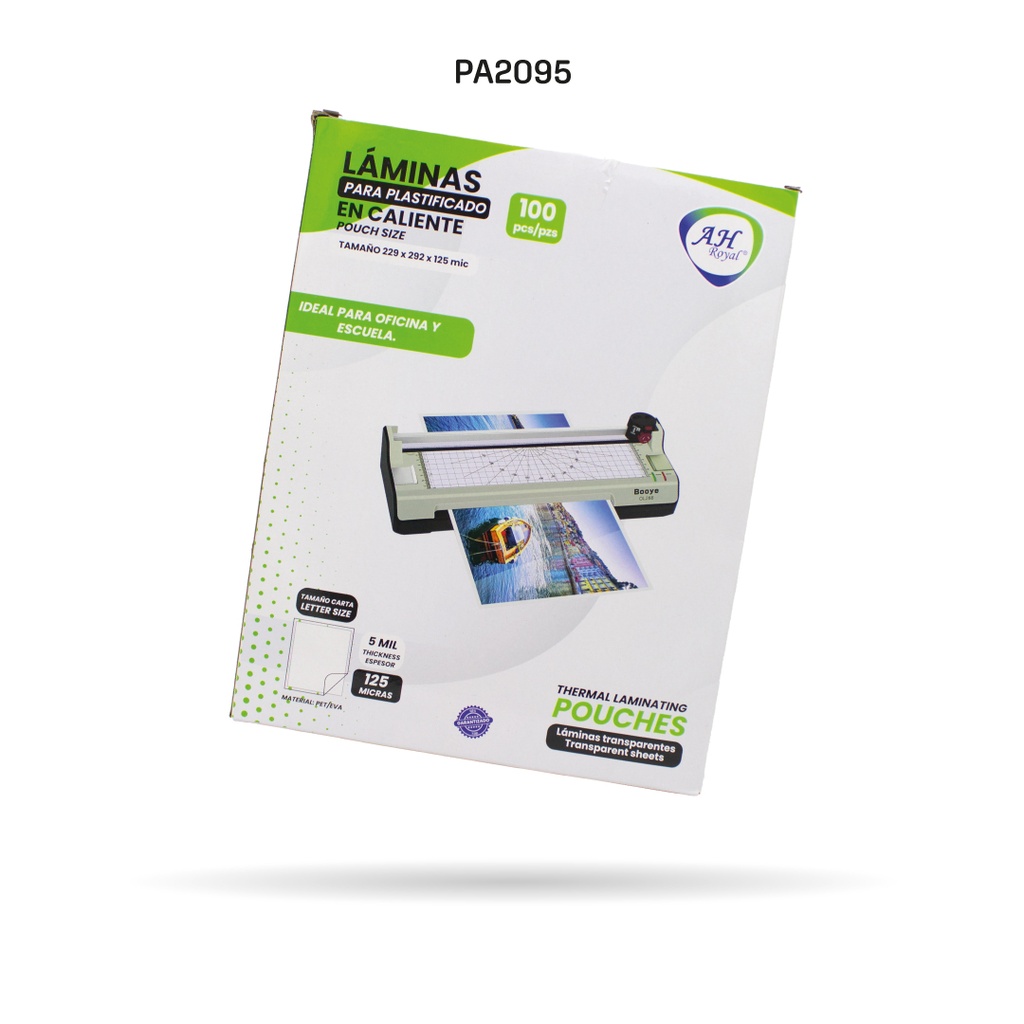 LAMINA PARA PLASTIFICAR EN CALIENTE 100 PCS [PAC4330] 3891026 125 MICRAS [c]