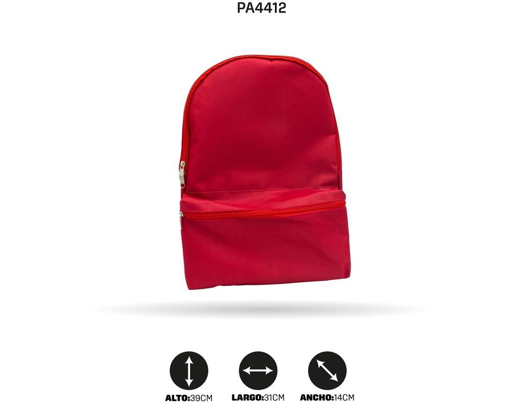MALETIN NACIONAL UNICOLOR ROJO