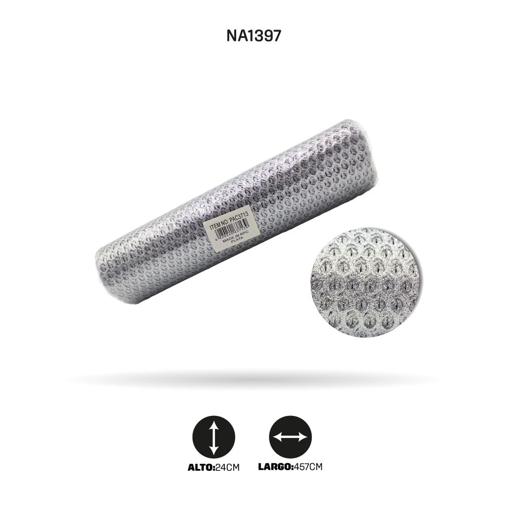 MALLA ESCARCHA PLATA [PAC3713]