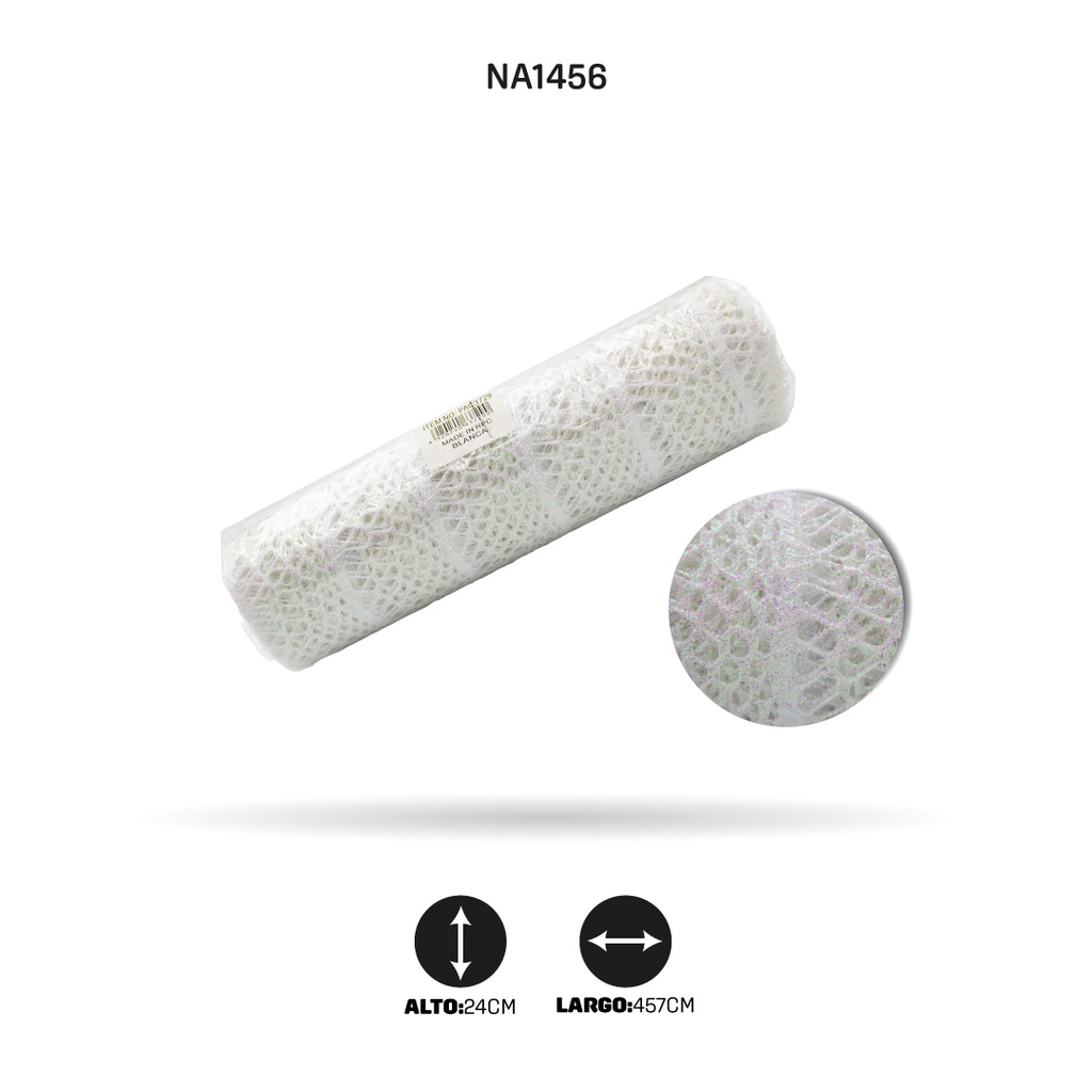 MALLA ESCARCHA BLANCA [PAC3729]