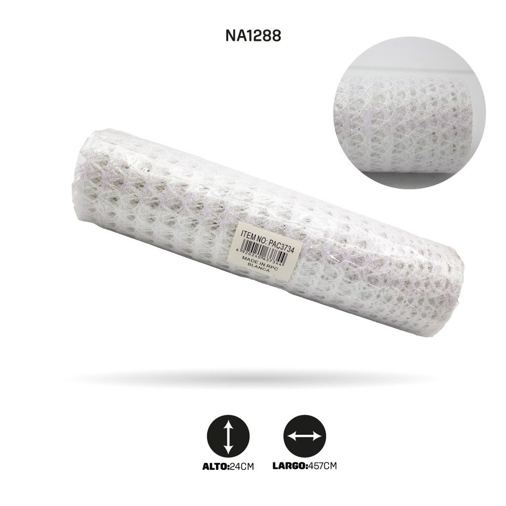 MALLA ESCARCHA BLANCA [PAC3734]