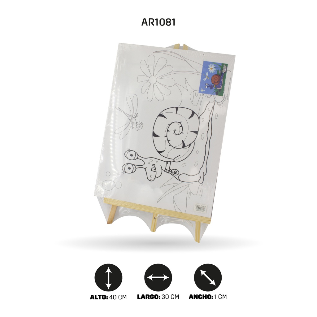LIENZO 30X40 CON CABALLETE [PAC3735-1081]