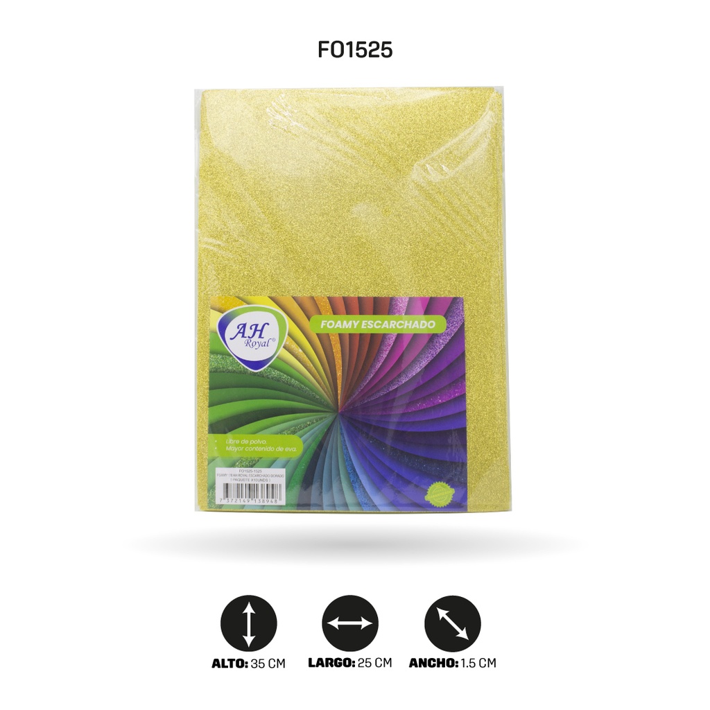 FOAMY 1/8 AH ROYAL ESCARCHADO DORADO X10 [1525]