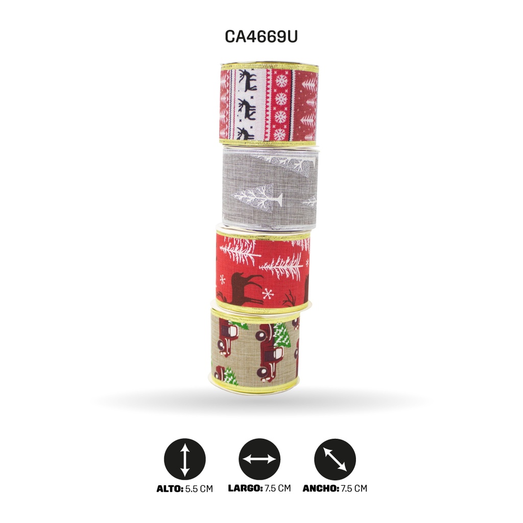 CINTA DECORACION 3 YARDASx6CM [PAC3687]