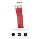 CHELINES DE FELPA COLORES ROJO A028 BOLSA X100 [PAC4322]