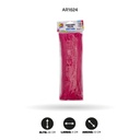 CHELINES DE FELPA BOLSA X 100 - ROSADO [PAC5371]