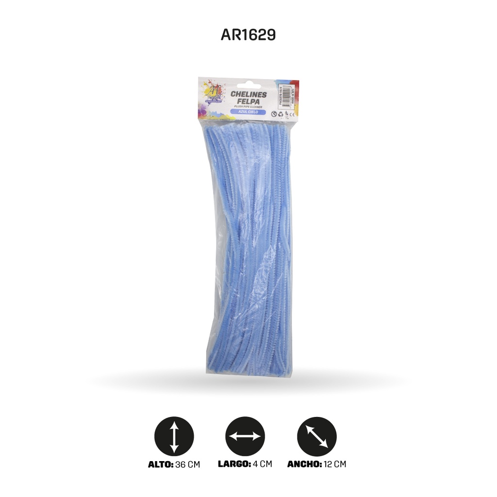 CHELINES COLOR AZUL CIELO BOLSA X 100 A042 [PAC5376]