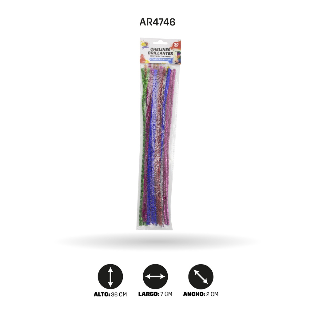 CHELINES BRILLANTES SURTIDA X 30 [PAC4044-1438]