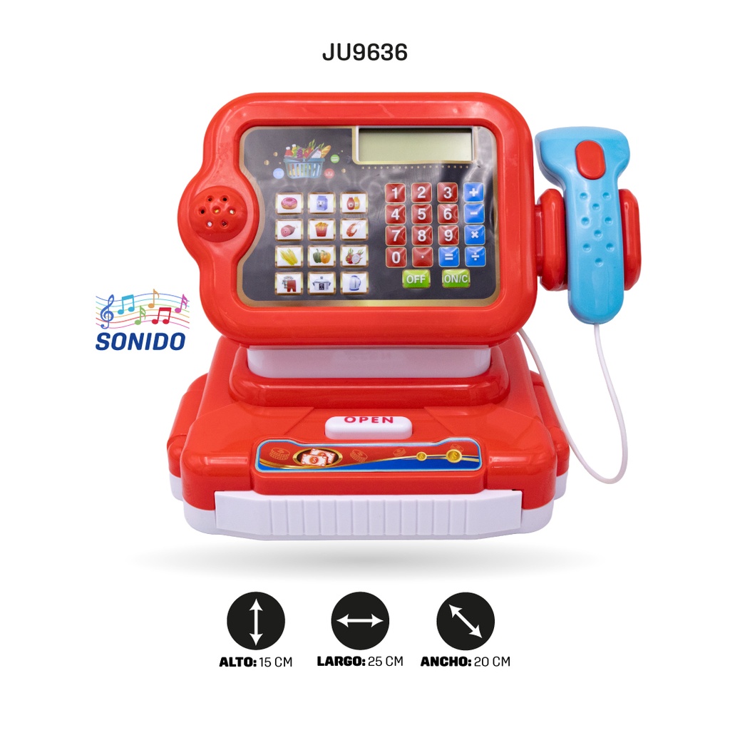 JUGUETE CAJA REGISTRADORA CON SONIDO [6178B]