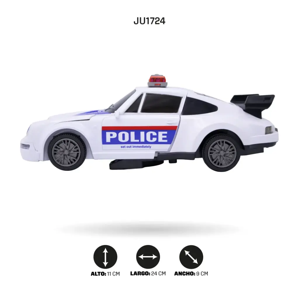 COCHE DE POLICÍA TRANSFORMANTE (SPRAY) [FS238-28]