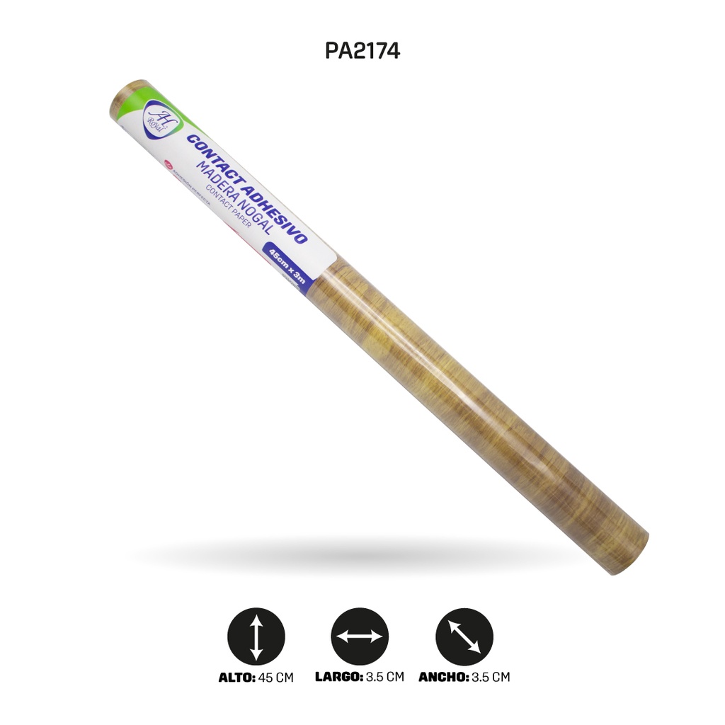 PAPEL CONTAC AH ROYAL 3M MADERA NOGAL M018-3 [PAC5445]