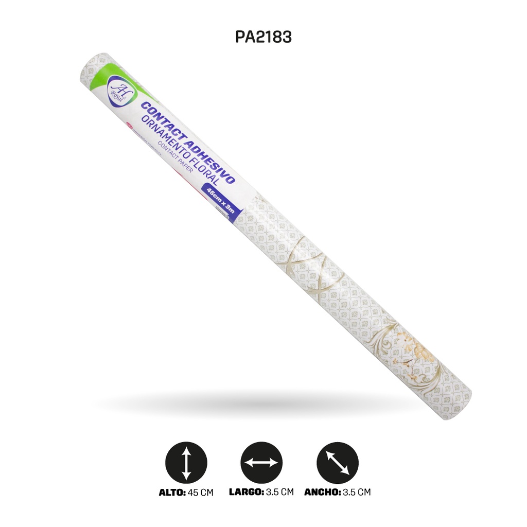 PAPEL CONTAC AH ROYAL FLORES 5678 DE 3 mts x 45 cms [PAC5454]