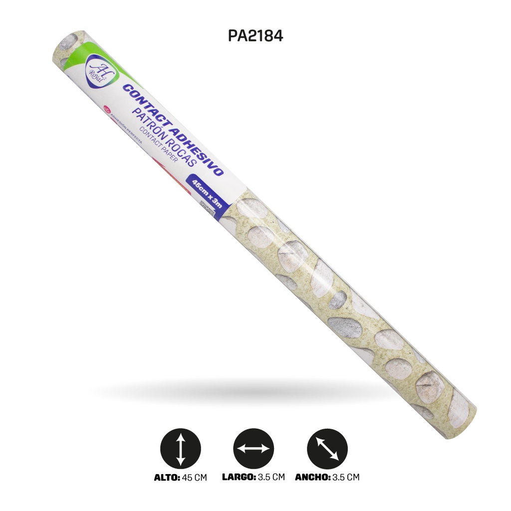 PAPEL CONTAC AH ROYAL PATRON ROCAS 5229 DE 3 mts x 45 cms [PAC5455]