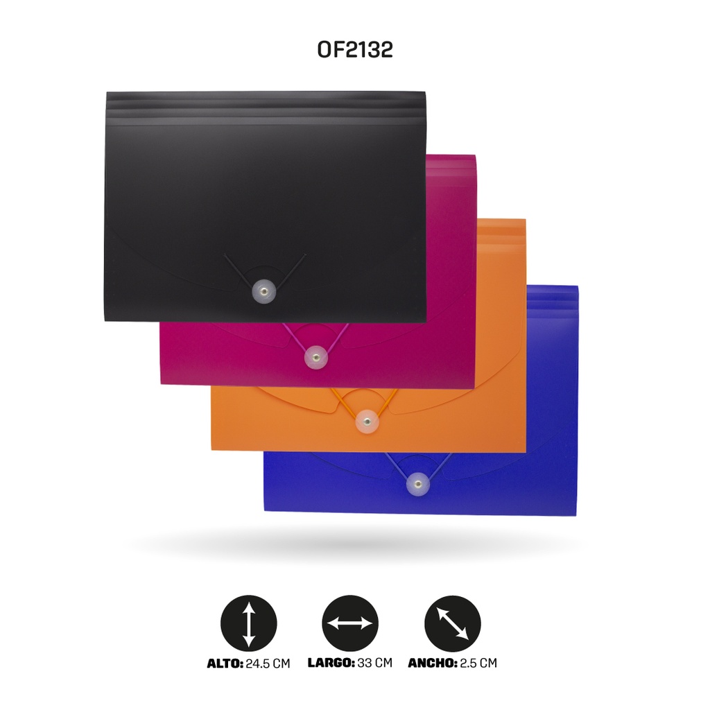 ARCHIVADOR AH ROYAL A4 13 BOLSILLOS, 65MIC [PAC4789]