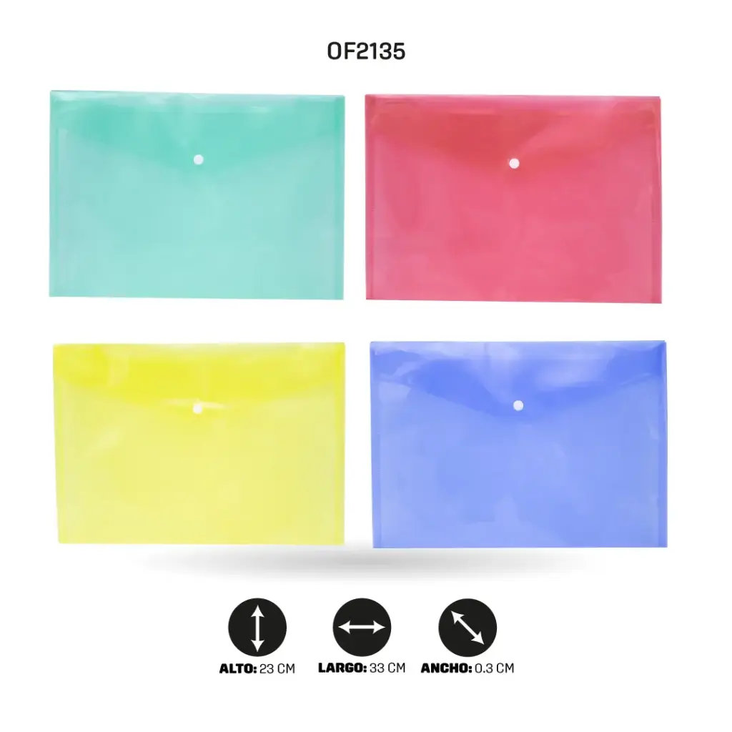 CARPETA AH ROYAL DE BOTON A4 209-18C 12PCS/BAG [PAC4792]