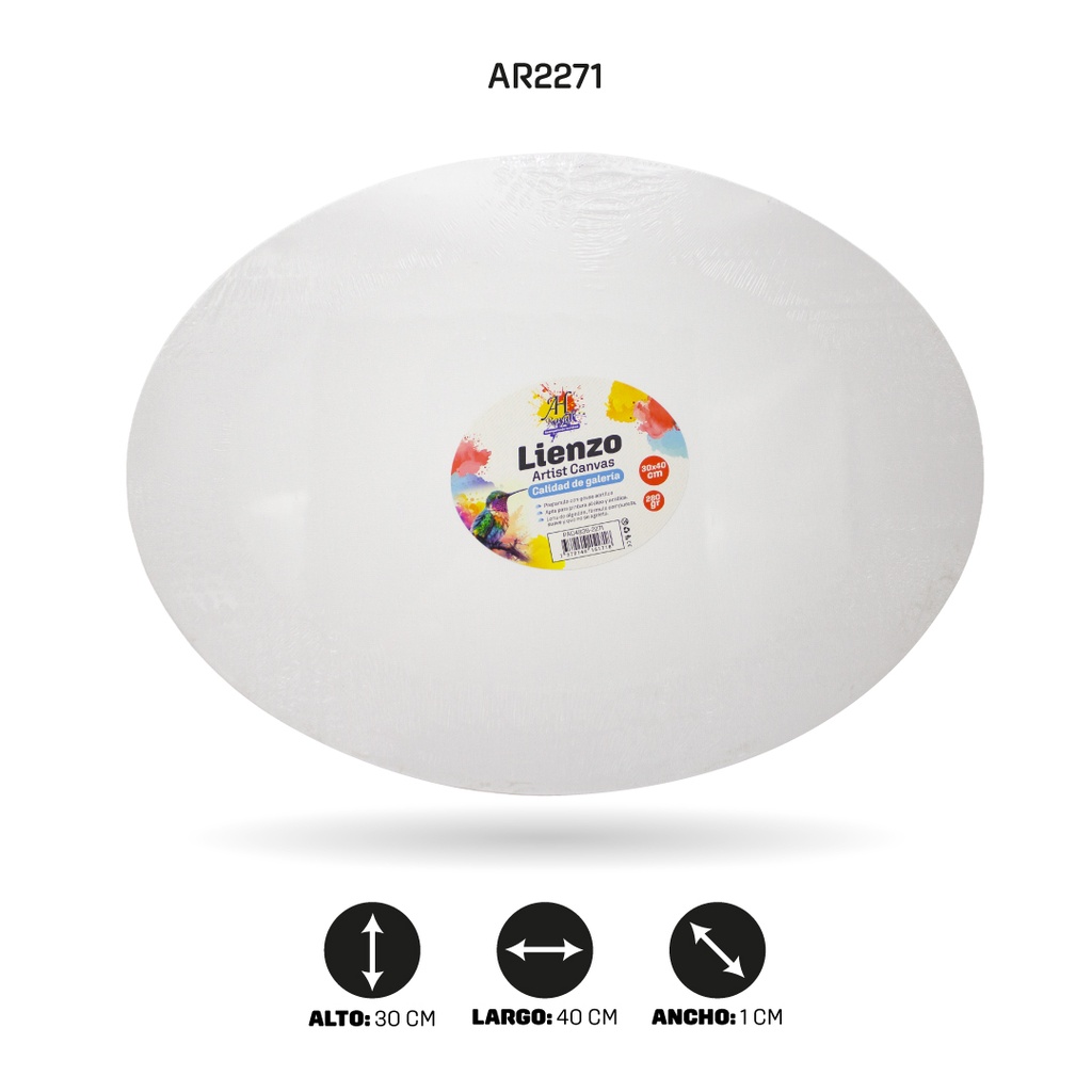 LIENZO OVALADO 30x40 CM [PAC4836-2271]