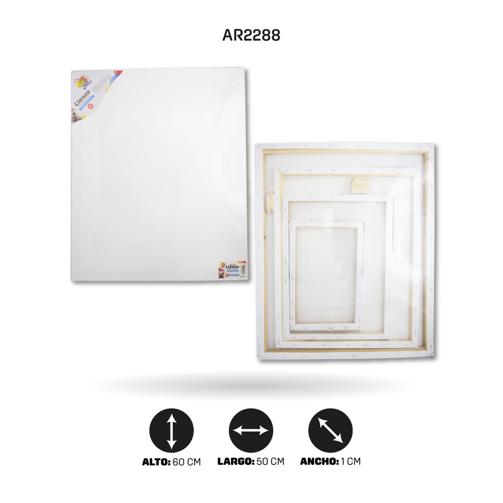 LIENZOS ARTISTICOS SET  X 4PCS (50X60 - 40X50 -30X40 - 20X30) [PAC4843-2288]