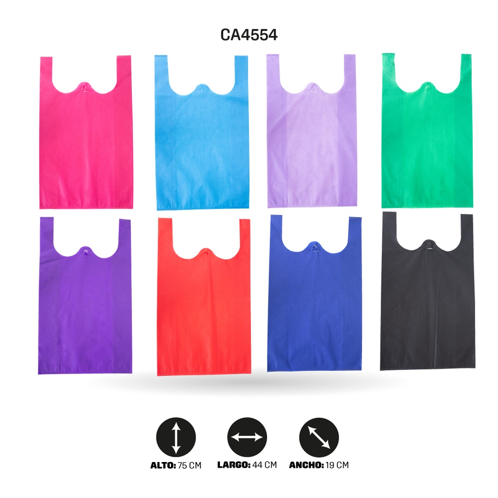 BOLSA CHALECO CAMBRE COLOR SURTIDO SIN LOGO75x44x19CM [PAC4357]