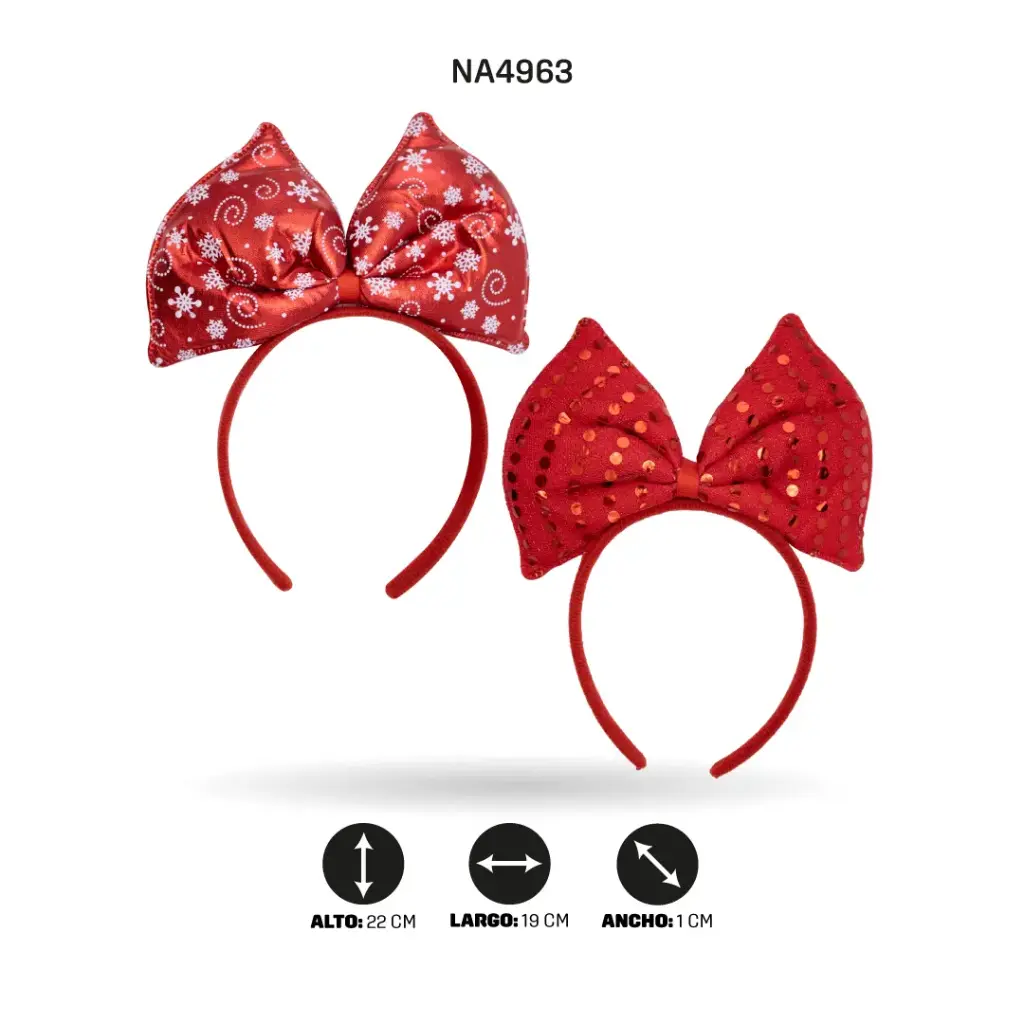 DIADEMA DE NAVIDAD -4 BOX/12 [PAC4926]