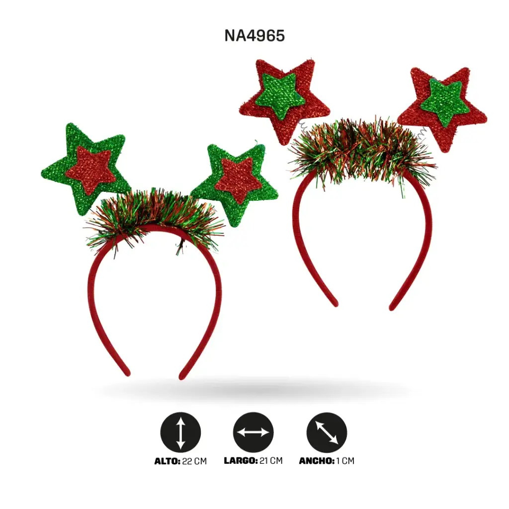 DIADEMA DE NAVIDAD -6 BOX/12 [PAC4928]