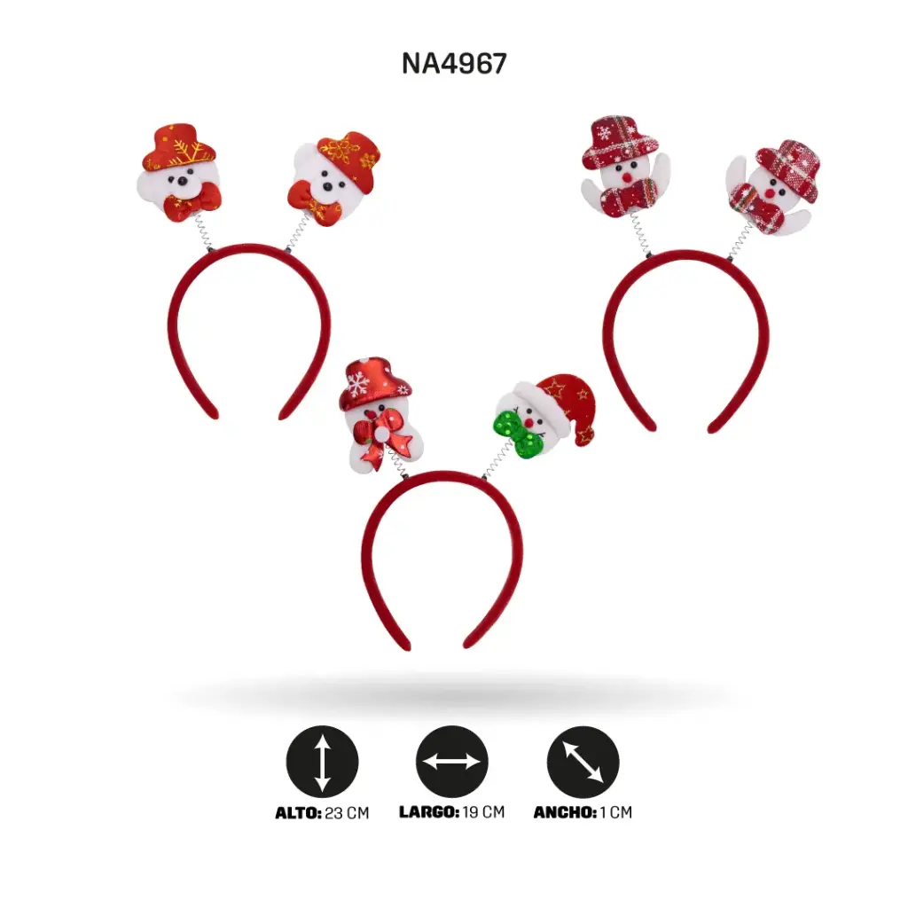 DIADEMA DE NAVIDAD -8 BOX/12 [PAC4930]