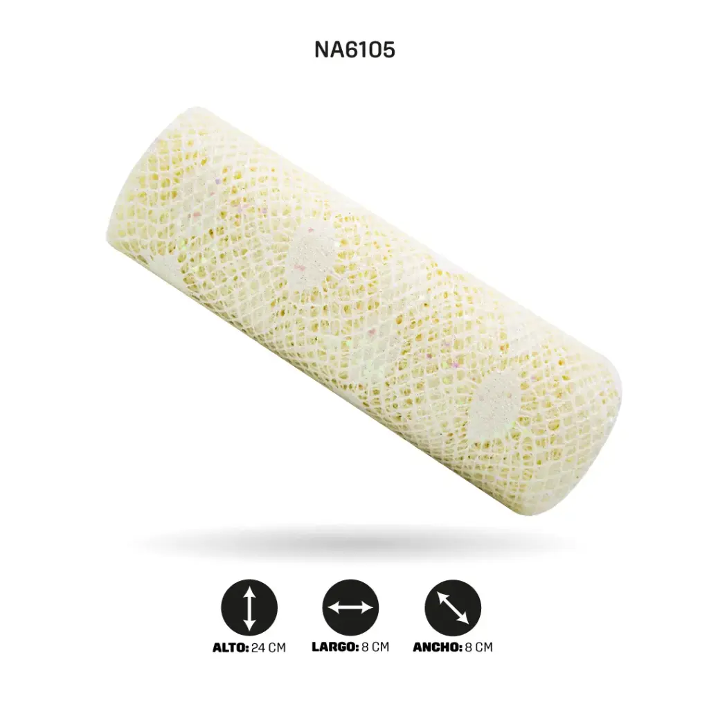 MALLA 24cm x 5y CHAMPAÑA PERLADO [PAC4988]