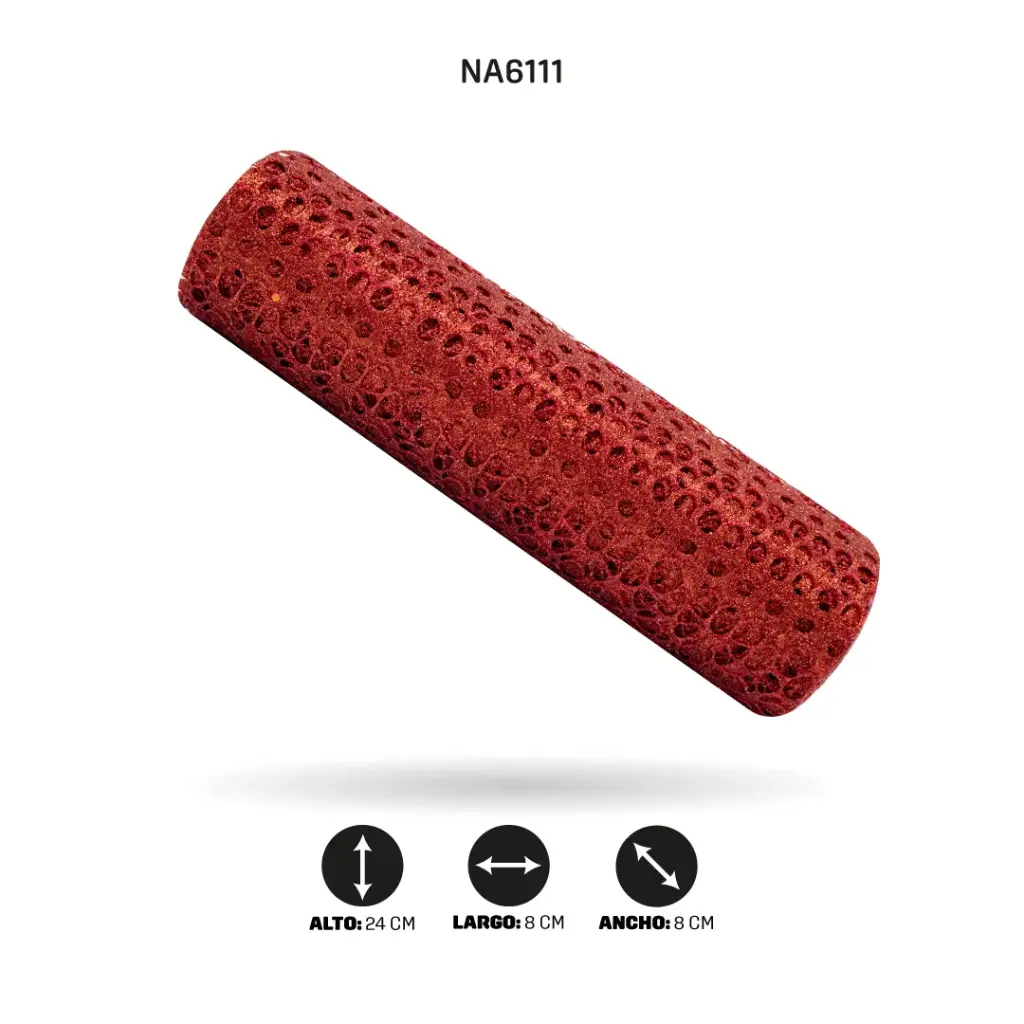 MALLA 24 cm x 5y ROJO CARMESÍ [PAC4999]