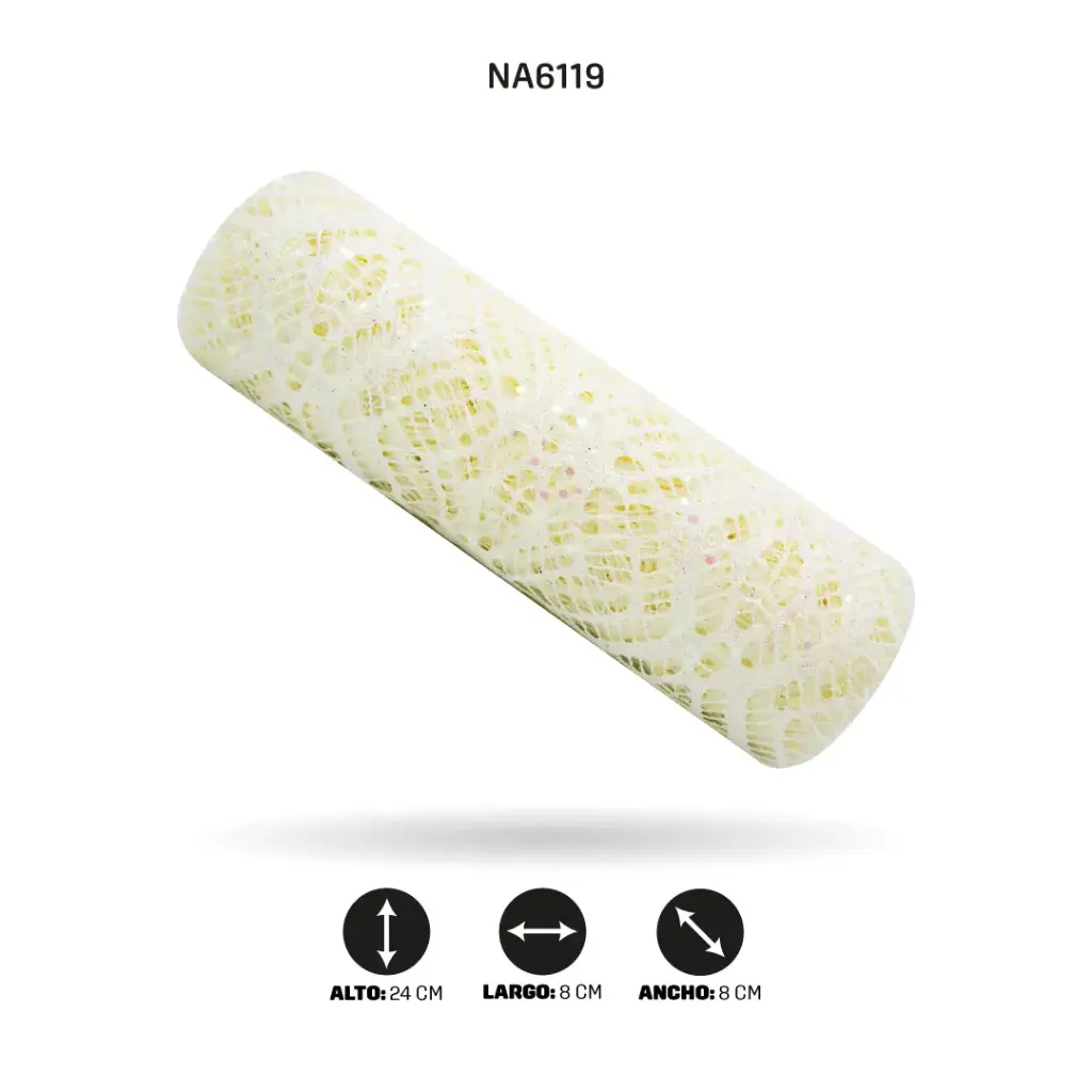 MALLA 24cm x 5y BLANCO CREMA [PAC5014]